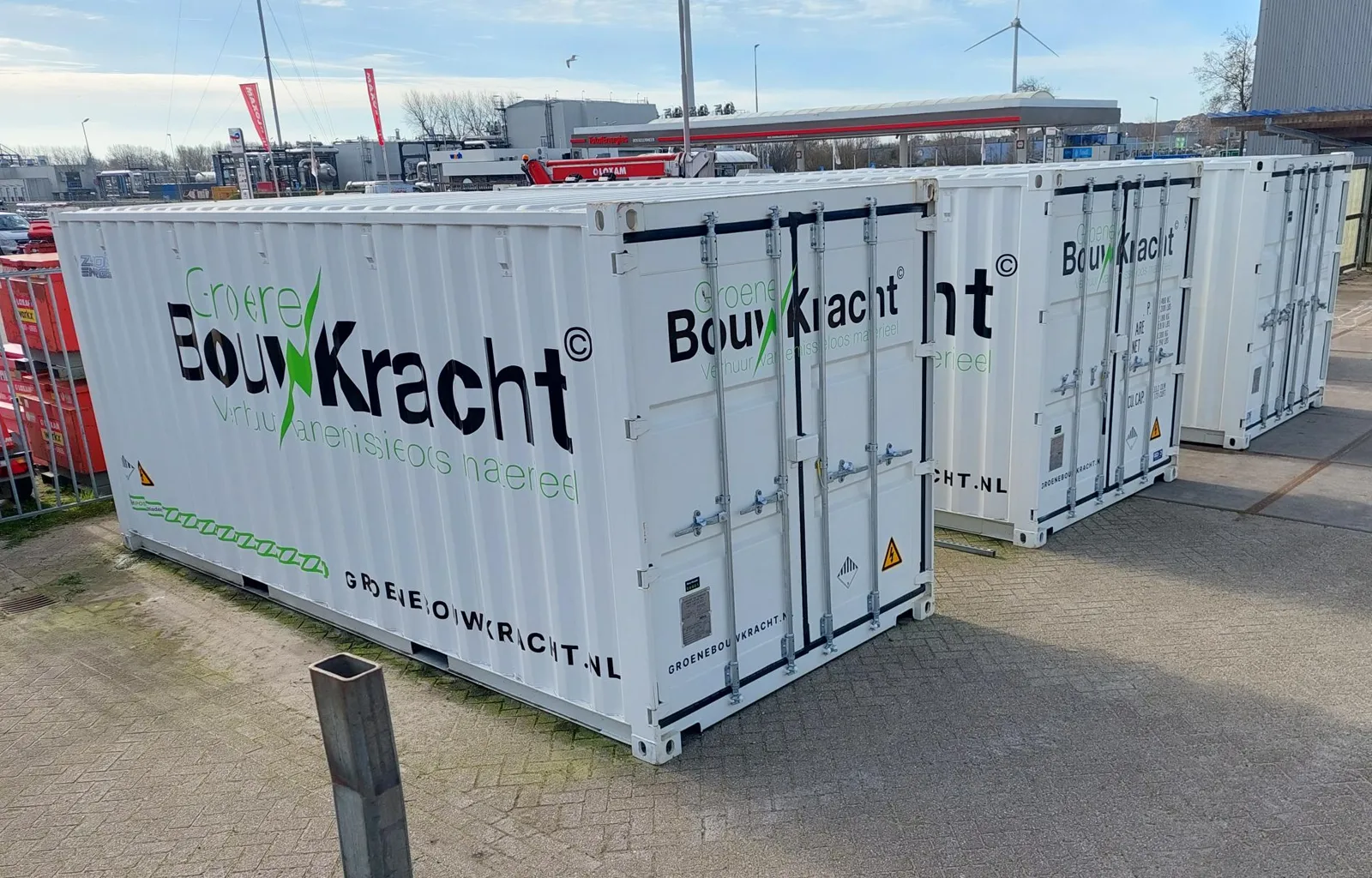 bouwplaats containers