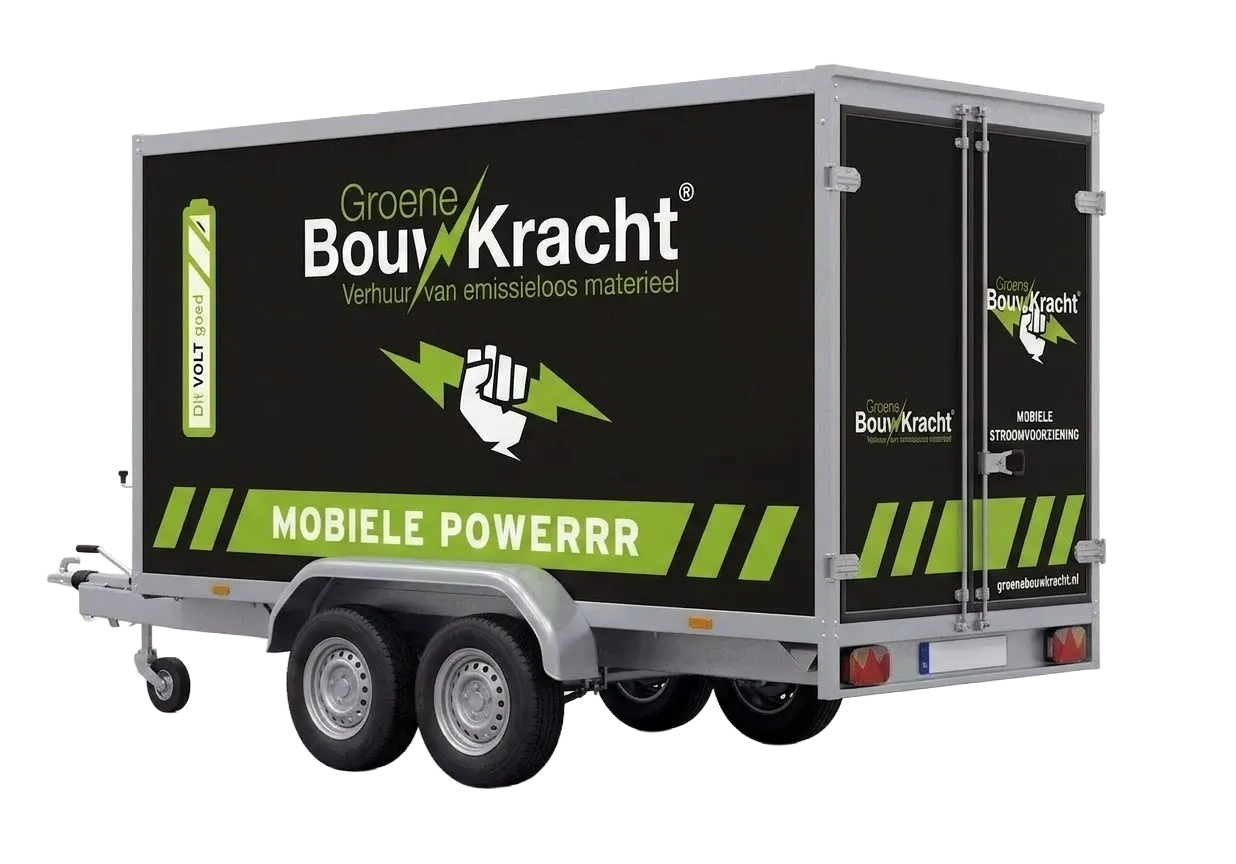 Groene Bliksem© 360 (Mobiele batterij trailer)